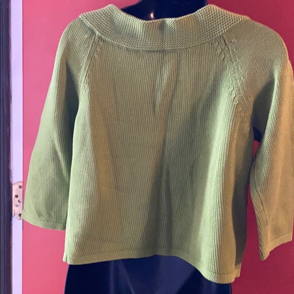 Ann Taylor Lime Green Cardigan Sweater - Picture 2 of 3